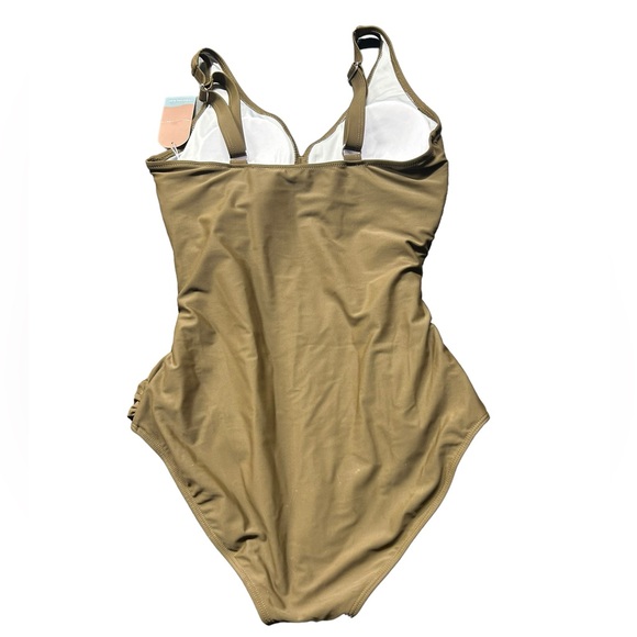 SMISMIVO women’s modest one piece swimsuit w cross front panel size M NWT - Picture 5 of 5
